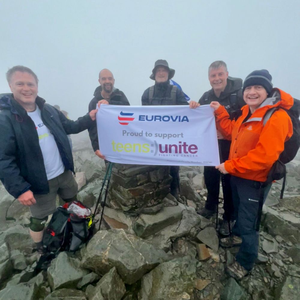Eurovia Team Tackles the National Three Peaks Challenge in under 24hrs for Teens Unite